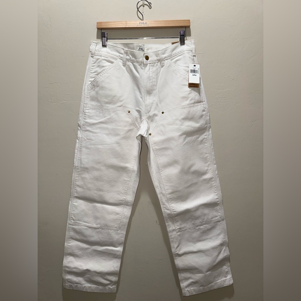 Polo by Ralph Lauren Men's Cream Straight Jeans